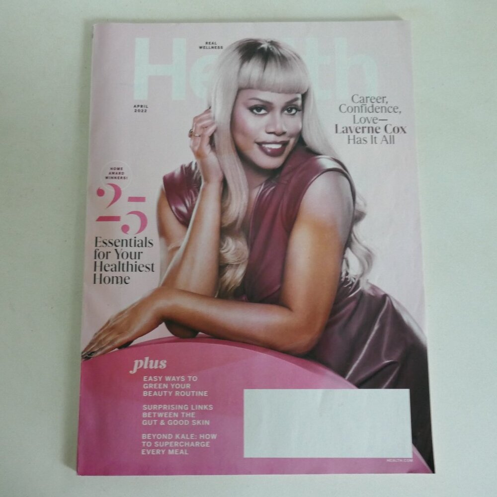 Health Magazine April 2022 featuring Laverne Cox